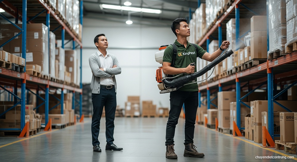 Gia đình khách hàng an tâm sinh hoạt nhờ giải pháp kiểm soát côn trùng từ King Pest.